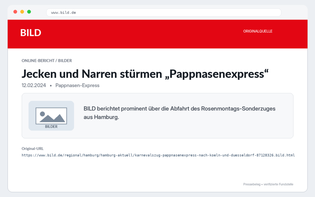 Jecken und Narren stürmen „Pappnasenexpress“