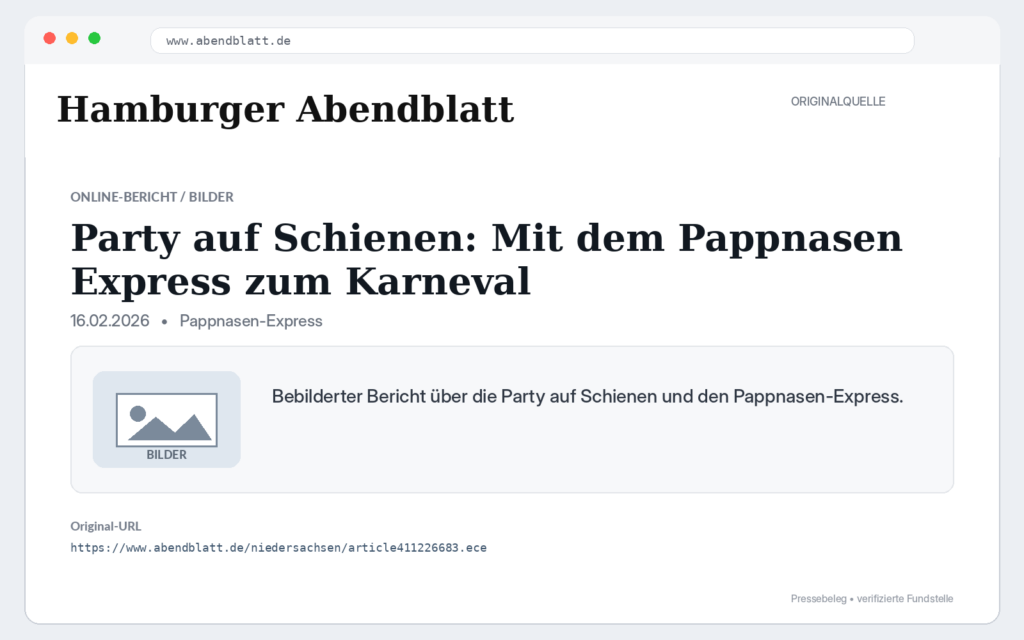 Party auf Schienen: Mit dem Pappnasen Express zum Karneval