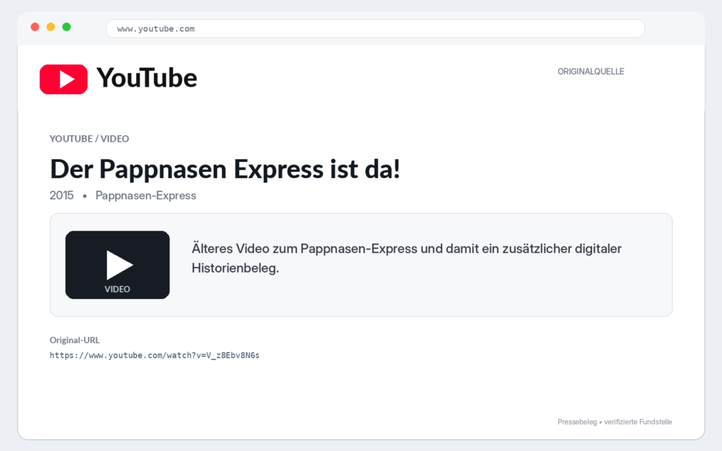 Der Pappnasen Express ist da!